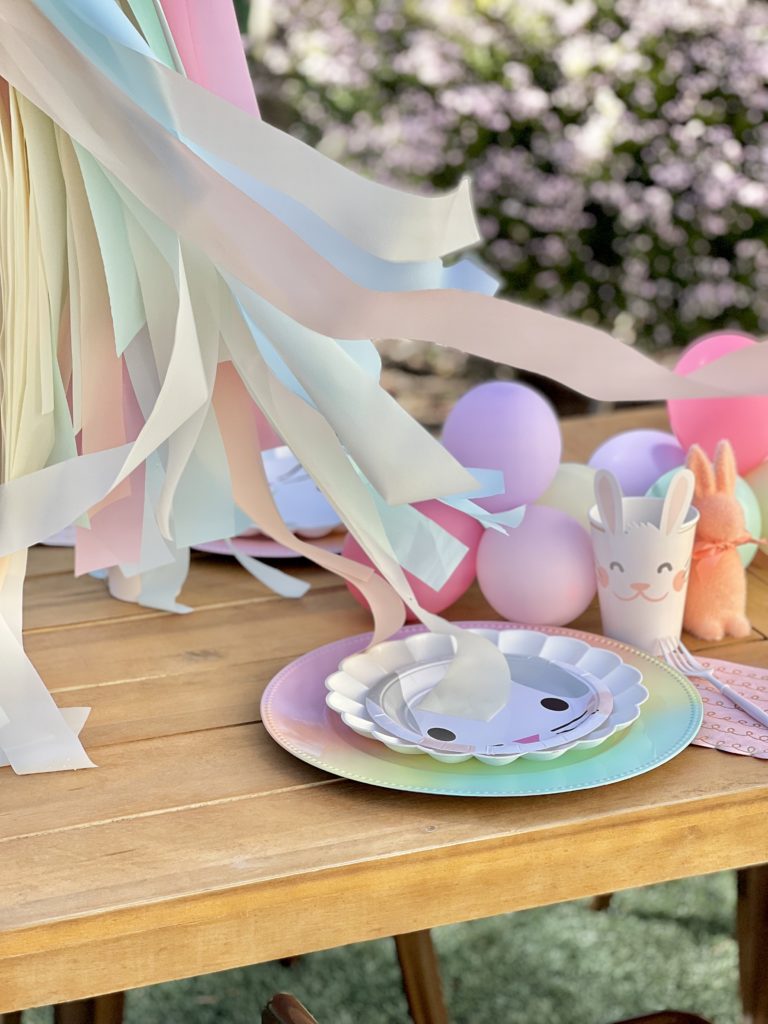 Kids Pastel Easter Table - Pop of Gold